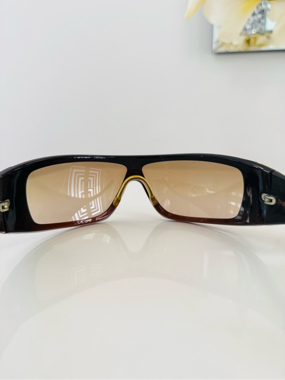 RARE🦋 Vintage CHANEL Vintage 5085 brown gold sunglasses - Picture 6 of 8